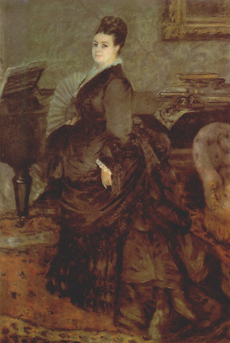 Portrait of a woman mme.Georges Hartmann 1874